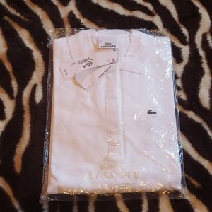 Lacoste White collared shirt